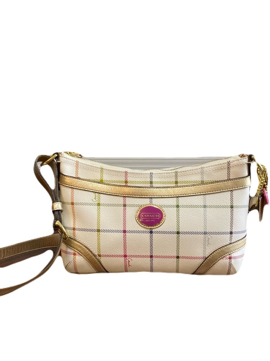 Coach Handbags - Coach Peyton Tattersall Plaid Shoulder Bag Heritage Collection Style 19173 EUC